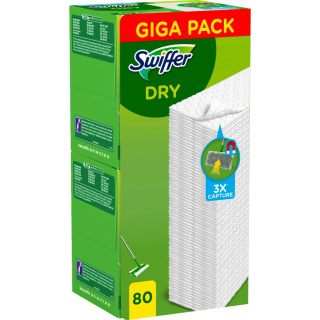 Swiffer Dry Wipes Refill Mega Pack 80 stk