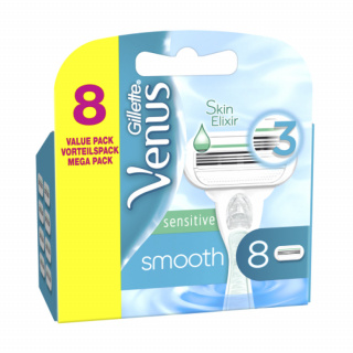 Gillette Venus Smooth Sensitive Barberblade 8 stk