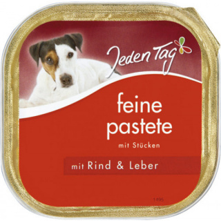 Jeden Tag Hundemad m/oksekød & lever 300g