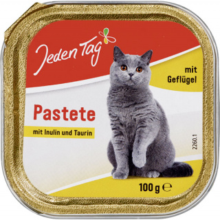 Jeden Tag Kattemad Paté m/kalkun, taurin & inulin 100g