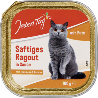 Jeden Tag Kattemad Paté Ragout m/taurin & inulin 100g