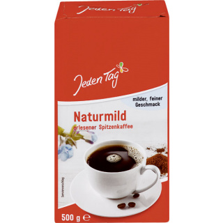 Jeden Tag Kaffe naturlig mild 500g