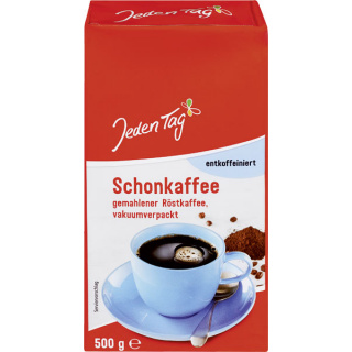 Jeden Tag Kaffe formalet og koffeinfri 500g