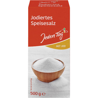 Jeden Tag Salt m. jod fint 500g