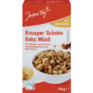 Jeden Tag Müsli m. choko crunch 750g