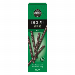 Nordthy Chokolade Sticks Mint 65g