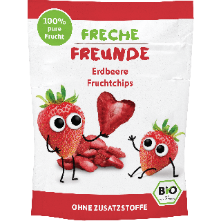 Freche Freunde Bio Frugtchips Jordbær 12G