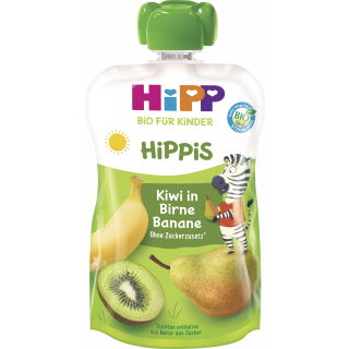 Hipp Hippis Bio Charlie Zebra Kiwi I Pære Banan 100g