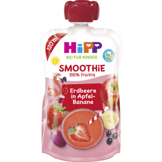 Hipp Smoothie Mix Bio Rød Frugt I Æble Banan 120ml