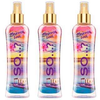 So…? Majorca Love Body Mist Spray Fragrance Pack of 3 x 200ml