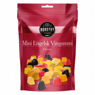 Nordthy Mini Engelsk Vingummi 145g