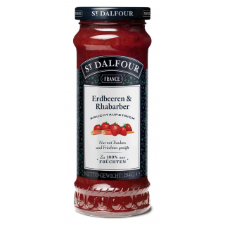 St. Dalfour Strawberries & Rhubarb Jam 284g