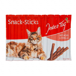 Jeden Tag Kat Snack Sticks m/laks & ørred 10x50g