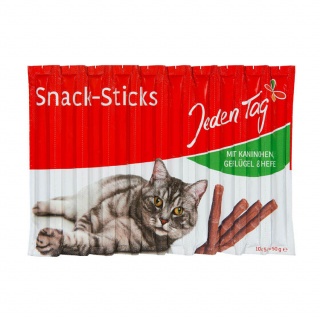 Jeden Tag Snack Sticks Kat Kanin.gefl.10/50g