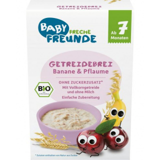 Freche Freunde Bio Grød Banan & Blomme 200g