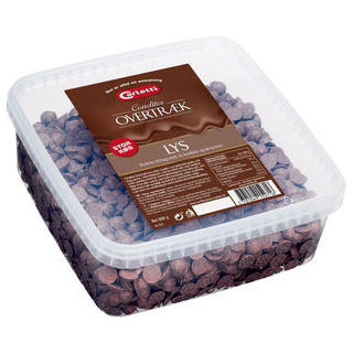 Carletti Overtræksknapper Lys 800g