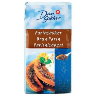 Dan Sukker Brun Farin 500 g