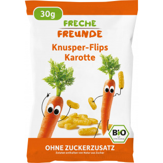 Freche Freunde Bio Sprøde Gulerodsflips 30g