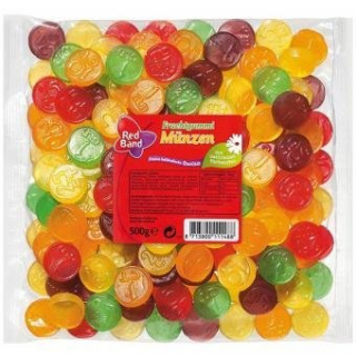 Red Band Fruchtgummi Münzen 500g